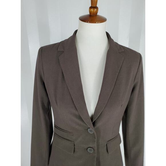 NEW YORK & CO Women's Brown Blazer Sz 6 - Picture 5 of 11